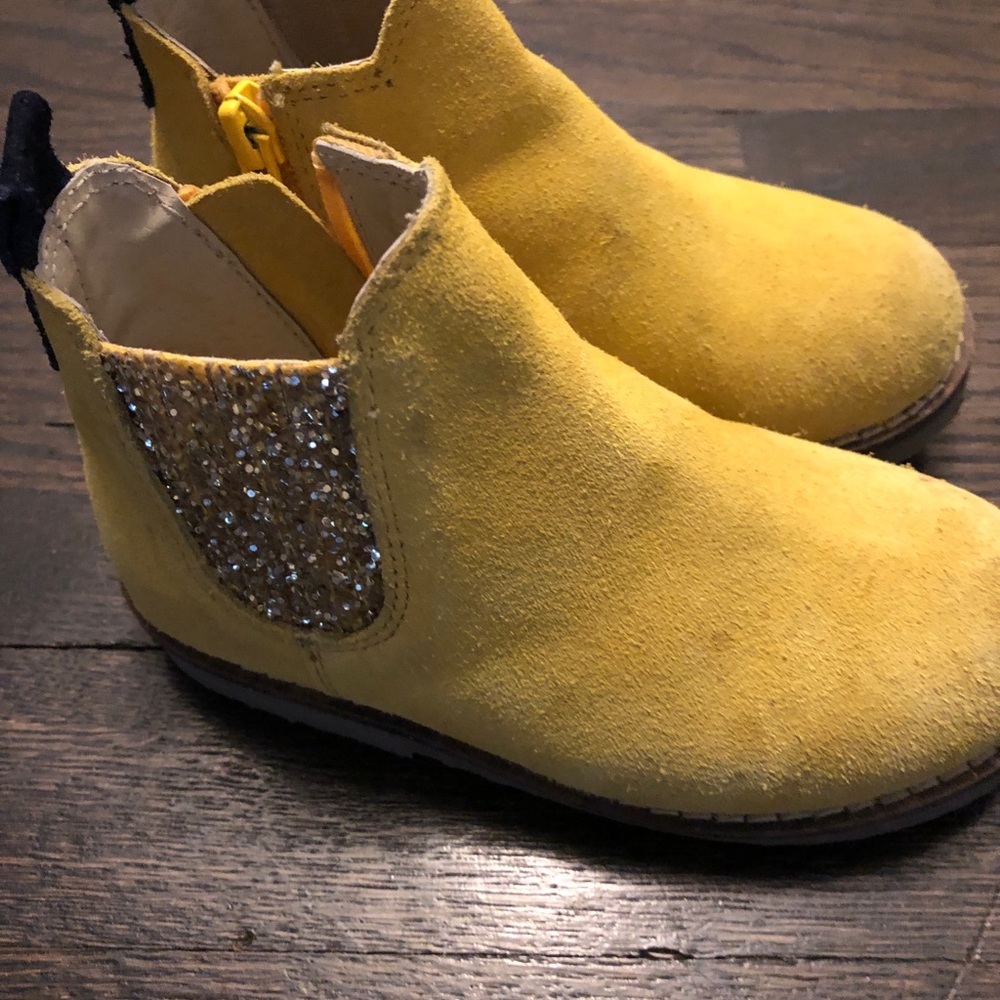 Mini Boden Chelsea boots - yellow size 25